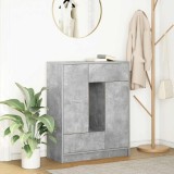 vidaXL Bufetă cu sertare și uși Gri beton 73x31x90 cm 861853