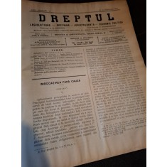 Dreptul, Revista de legislatiune, doctrina, jurisprudenta, economie politica,Anul XXXIV Nr.16 1905 - C.G.Dissescu, V.Athanasovici, Paul Negulescu, Al.