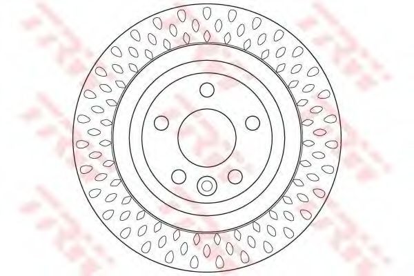 Disc frana VOLVO S80 II (AS) (2006 - 2016) TRW DF6387