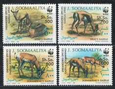 Somalia 1992 Mi 436/39 MNH - WWF: Fauna salbatica pe cale de disparitie