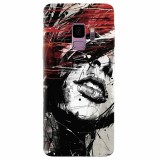 Husa silicon pentru Samsung S9, Byroglyphics Woman Drawing