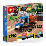 Cumpara ieftin Set constructie pentru copii, Camioneta cu lumini si sunete Stax, 82 blocuri de constructie si 6 STAX, +6 ani