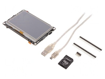 Display TFT 4.3&amp;quot; 480x272 cu Controler FT810 și Microcontroller TM4C123GH6PGEI, Mikromedia Plus for Tiva foto