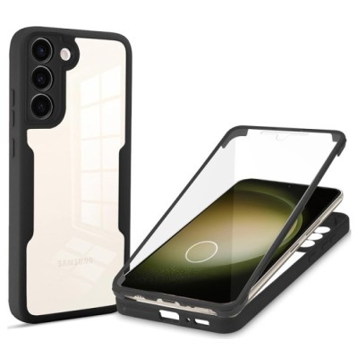 Husa pentru Samsung Galaxy S23 Plus + Folie - Techsuit ColorVerse 360 Series - Black foto