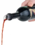 Set 2 Duze Vin cu Gura Larga + 2 Adaptoare - Aerisire &amp; Curgere Usoara - Dop Automat - Diametru 3cm, H=10cm