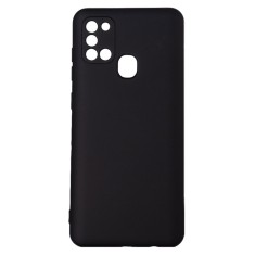 Husa Samsung Galaxy A21S Spacer, negru, grosime 2mm, material flexibil silicon + interior cu microfibra &quot;SPPC-SM-GX-A21S-SLK&quot;