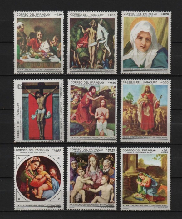 PARAGUAY, PICTURI - SERIE COMPLETĂ MNH