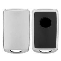 Husa Cheie Auto kwmobile pentru Mazda 4 Butoane, Silicon, Gri/Negru, 59241.94