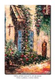 Cumpara ieftin Tablou pictat manual, Alee cu flori, 90x60cm ulei pe panza in cutit efect 3D, gata de expus pe perete