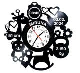 ANUNT NASTERE COPIL-ceas de perete (personalizabil)