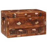 vidaXL Cutie de depozitare 70 x 35 x 40 cm Lemn masiv reciclat