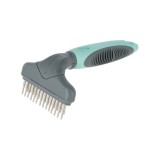 TESALA DUBLA DESCALCIRE PAR PENTRU CAINI KERBL TURQUOISE GREY 15x9CM