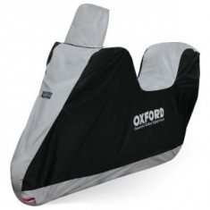 Husa moto OXFORD AQUATEX HIGHSCREEN TOPBOX SCOOTER COVER colour black/grey - with a place for trunk