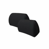 Huse Tetiere Auto Universale Carmotion, Negre, 2 Buc, Material Elastic, 29x29 cm, Accesorii Interior Auto