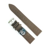 Curea ceas Morellato Zante piele reciclata maro 20mm telescop clasic argintiu