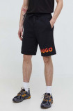 Cumpara ieftin HUGO pantaloni scurți din bumbac culoarea negru 50504826
