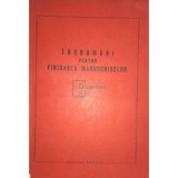 Indrumari pentru finisarea manuscriselor (Editia: 1967)