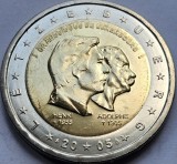2 Euro Luxemburg 2005, Henri &amp; Adolphe, UNC, KM#87. Moneda Ne流通olata