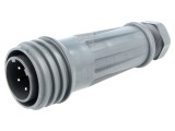 Conector circular mufă tată PIN 5 filet exterior - Rotire