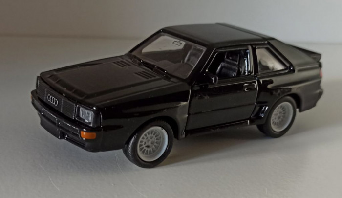 Macheta Audi Sport Quattro 1984 negru - Welly 1/36