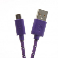 Cablu de date SBox CAB0113 USB Male - MicroUSB Male 1m Purple foto