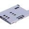 Conector pentru carduri SIM push-push cu știft de ajustare