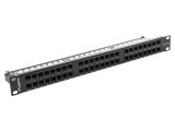 Patch Panel LANBERG 48 Porturi Cat 5e 19" RACK Negru