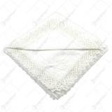 Fata de masa traditionala din bumbac 100&times;100 CM Alb