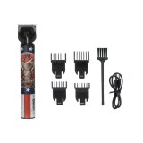 Aparat de ras si masina de tuns reincarcabila pentru barbierit si tuns, USB, 4 capete incluse