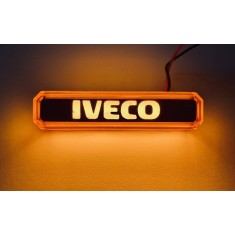 Lampa gabarit cu LOGO NEON galben IVECO 12-24 V