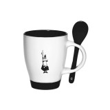 Cana Bialetti cu lingurita Negru