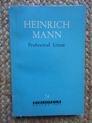 PROFESORUL UNRAT-HEINRICH MANN foto