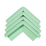 Cumpara ieftin Set 4 Protectii Colturi Mobila Copii, Verde, Burete, 8x2.5cm, Montaj Adeziv, Prevenire Accidentari