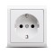Priza Schuko PT Alb