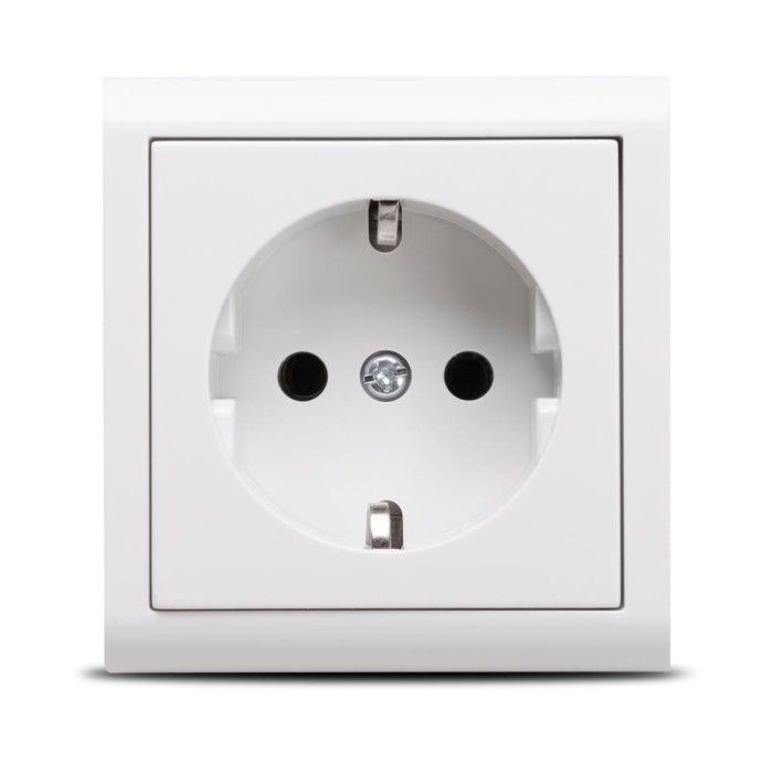 Priza Schuko PT Alb