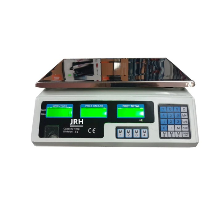 Cantar Electronic JRH, 40 kg, Cu Afisaj LCD