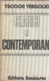 Clasici si contemporani Teodor Vargolici, literatura romana, editie eminescu 1982, carti de colectie