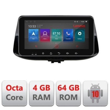 Navigatie Hyundai I30 2017- I-1041 4+64 ecran 10.33&quot; Android Waze USB Navigatie Internet Youtube Radio CarStore Technology