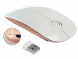 Mouse optic wireless 2.4 GHz alb/roz, Delock 12536