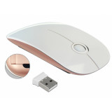 Mouse optic wireless 2.4 GHz alb/roz, Delock 12536