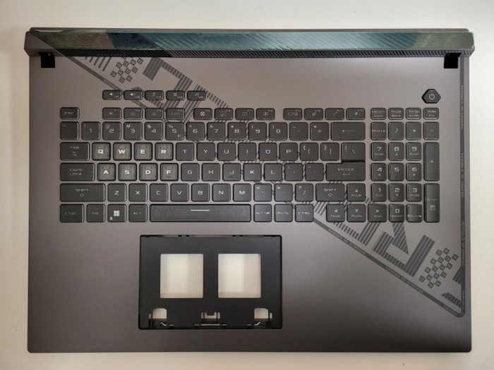 Carcasa superioara cu tastatura palmrest Laptop Gaming, Asus, ROG Strix G18 (2023) G814JV, G814JI, G814JY-1C, 6070B2292802, 90NR0CI1-R33UI1, 13NR0CG0M