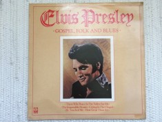 elvis presley &ndash; gospel folk and blues compilatie disc vinyl lp muzica pop K-Tel 1980 VG+