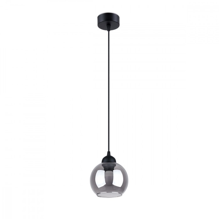 Lampă Suspendată Alino Neagră Oțel 1 Bec Minge Modernă De Interior