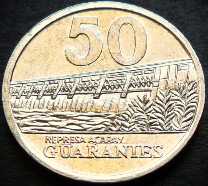 Moneda exotica 50 GUARANIES - PARAGUAY, anul 2012 * cod 5393 = UNC