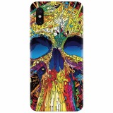 Husa silicon pentru Xiaomi Mi 8 Pro, Abstract Multicolored Skull