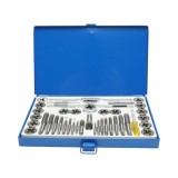 Trusa tarozi si filiere metrice M2-M18, 40 piese Breckner Germany, tarozi M3-M12, suport filiere 25 mm, adapTOR rapid, lama calibratoare,