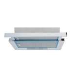 Hota telescopica Studio Casa Alizee 60 WH, 60 cm, 2 motoare, putere de absorbtie 450 m3/h, Alb