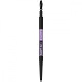 Creion pentru definirea sprancenelor Brow Ultra Slim 4.5 Ash Brown Express Brow, 0.85g, Maybelline