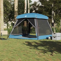 vidaXL Cort de familie pentru 6 persoane, albastru, impermeabil 4009567
