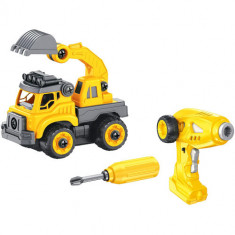 Set Constructie Camion Autobasculanta si Excavator cu Radiocomanda foto